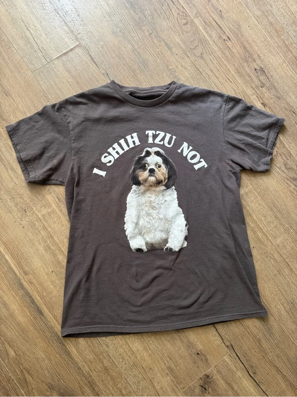 I Shih Tzu Not Brown Graphic Dog T‑Shirt - Pet Lover Tee